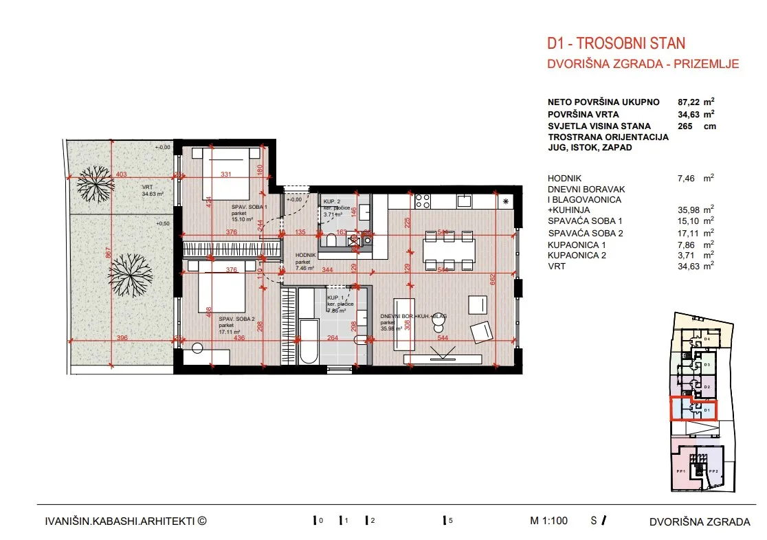 zagreb, maksimirska, kvatric, trosoban stan 91 m², novogradnja, garaža - slika 9