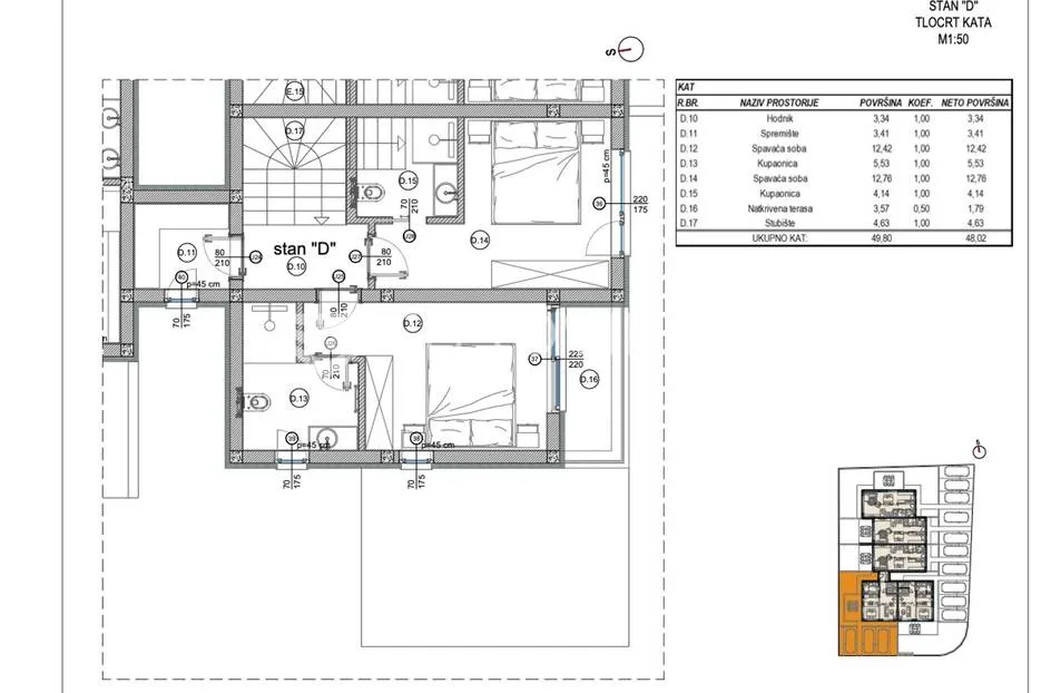 poreč, prekrasan trosobni stan u kući u nizu od 125 m2 s velikim vrtom - slika 15