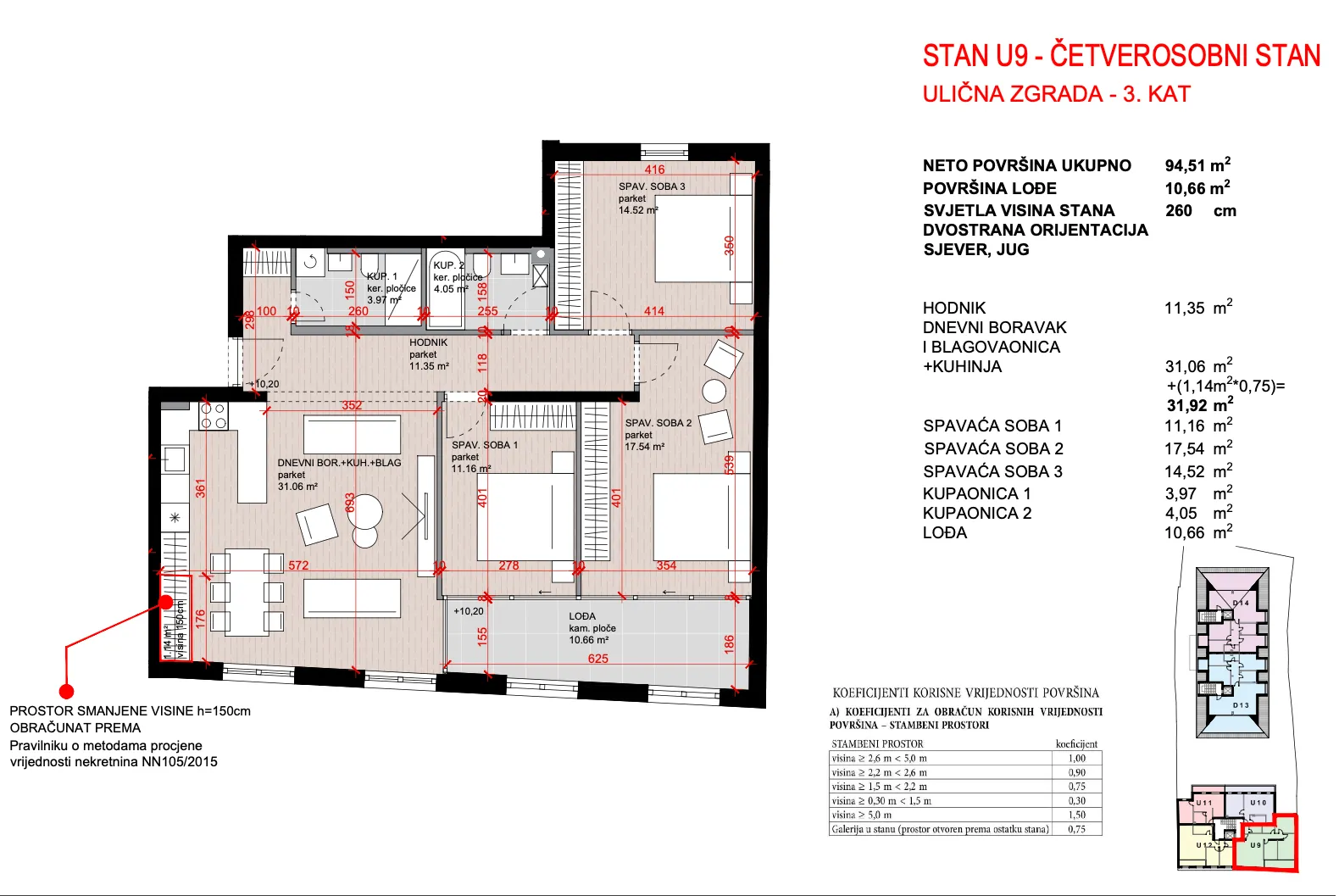 zagreb, maksimir, kvatrić, luksuzan četverosoban stan 102,50 m², novogradnja, garaža - slika 9