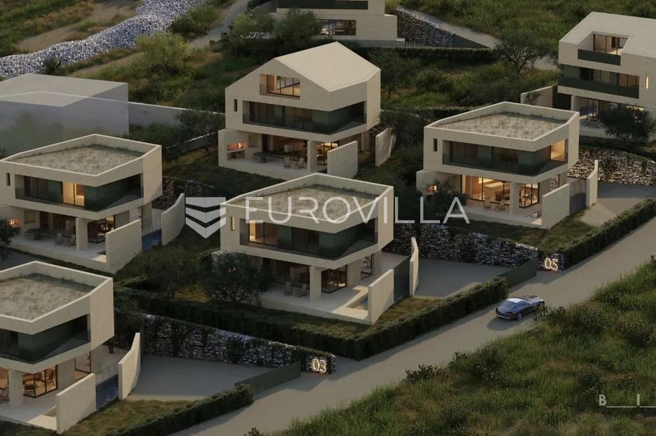 brač, sutivan, moderna vila s tri spavaće sobe, bazenom i pogledom na more - slika 9