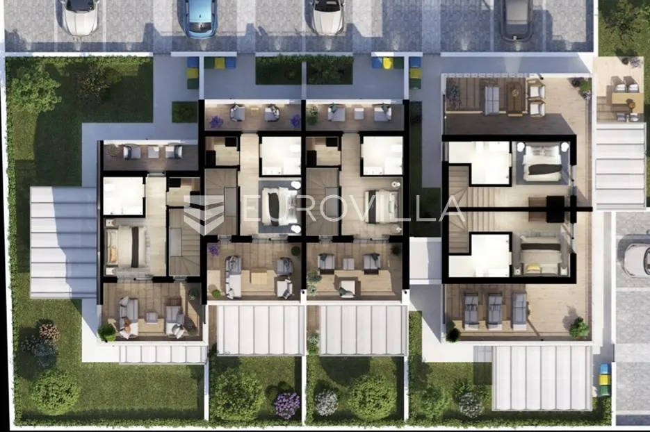 poreč, prekrasan trosobni stan u kući u nizu od 125 m2 s velikim vrtom - slika 12