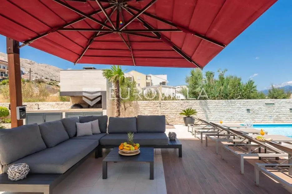 pag prekrasna villa sa pogledom na more 350 m² na 200 metara od mora - slika 59