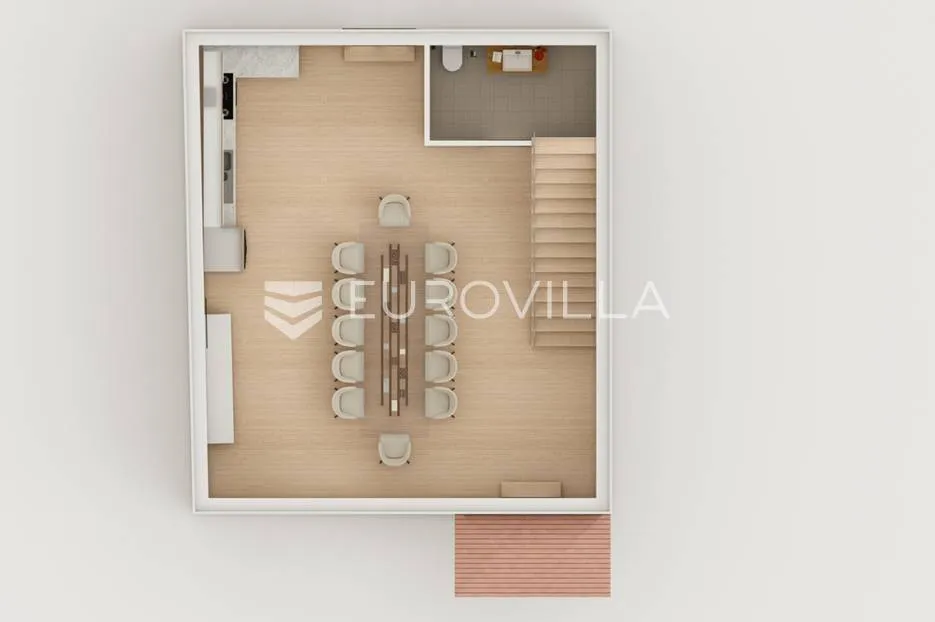 juršići, kamena kuća u nizu s vlastitim bazenom i apartmanom, novogradnja - slika 6
