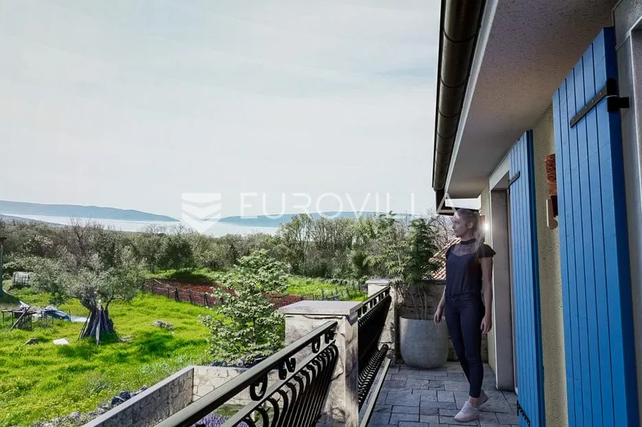 krk, lindrići, prekrasna mediteranska vila s bazenom i pogledom na more - slika 7