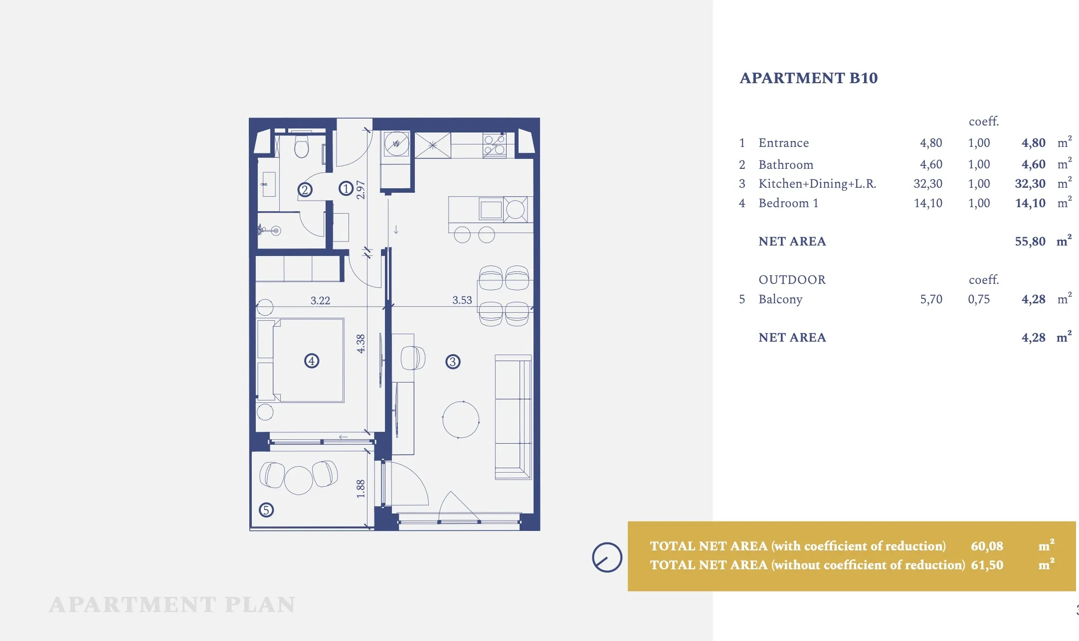 istra, savudrija, petram resort, apartman s jednom spavaćom sobom u prizemlju 61,50 m² - slika 14