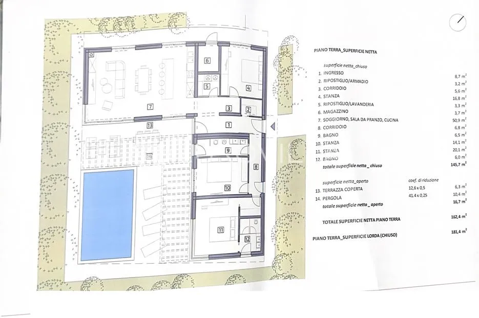 istra, barban, građevinsko zemljište 687 m2 s idejnim projektom za obiteljsku kuću - slika 23