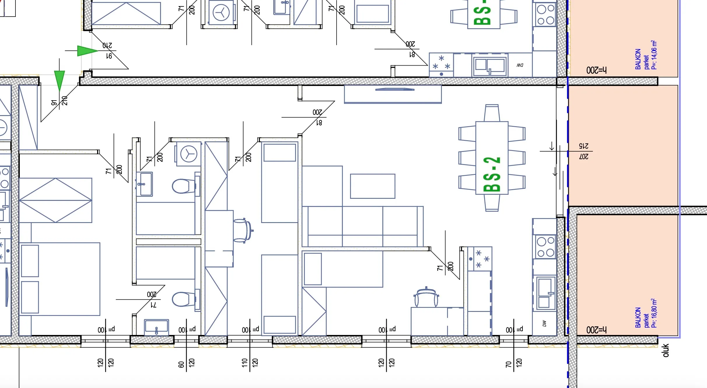 trogir, seget komforan stan 95,70 m² na prizemlju novogradnje s garažom i liftom - slika 7