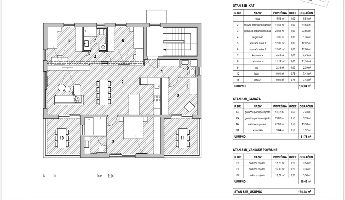 zagreb, šestine, dedići, luksuzan četverosoban stan 174 m² parking, novogradnja - slika 21