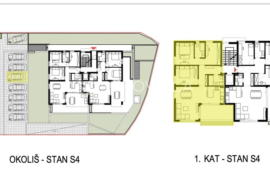 kaštel stari, trosoban stan 101 m²,velika terasa, zgrada s lifrom i garažom - slika 10