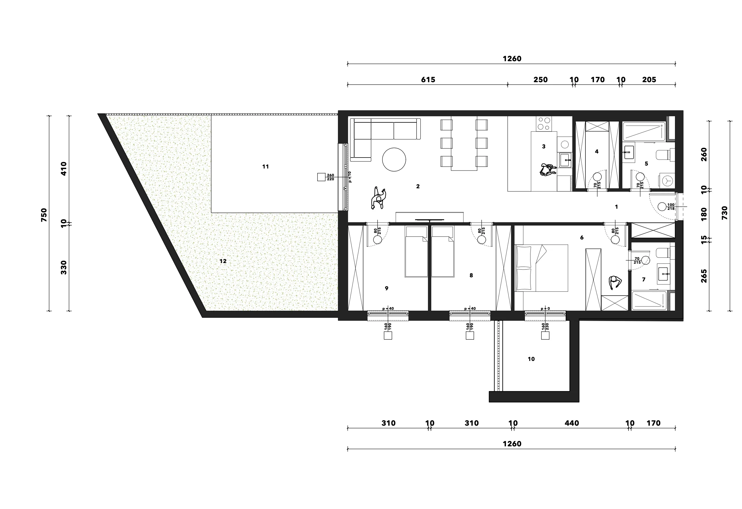 zagreb, črnomerec, kuniščak, atraktivan četverosoban stan u novogradnji, 102 m² - slika 9