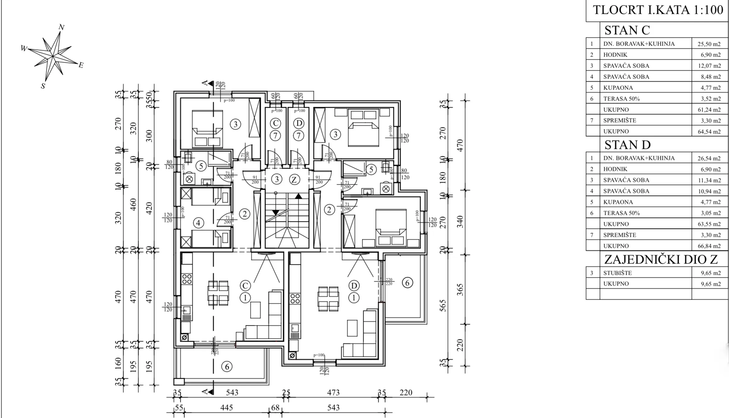istra, umag, novogradnja, stan na prvom katu 64,54 m² - slika 12