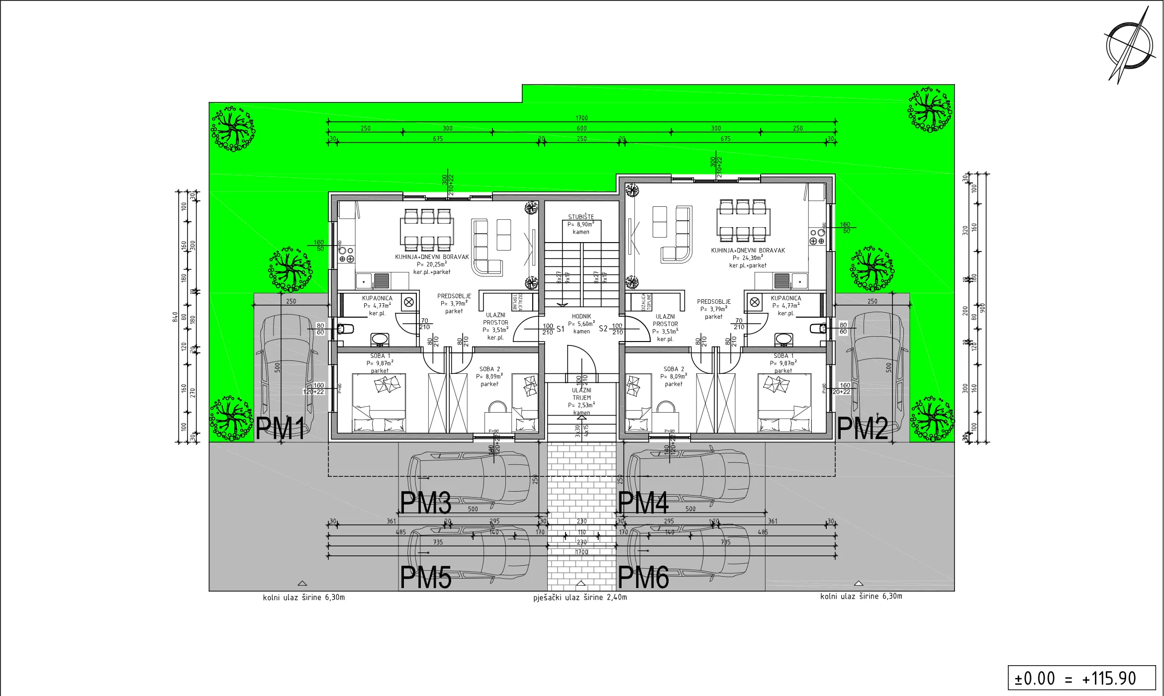zagreb, sveta klara, burićeva projekt, trosoban stan 58,51 m² novogradnja - slika 10