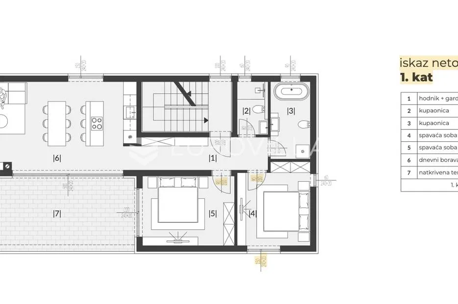 istra, medulin, trosoban stan 90 m² u atraktivnom dijelu medulina - slika 6