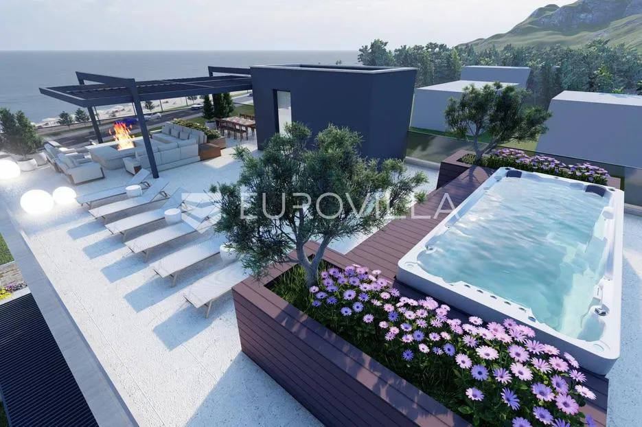 zadar, sukošan, prekrasan penthouse s krovnom terasom prvi red uz more, 249,10 m² - slika 8