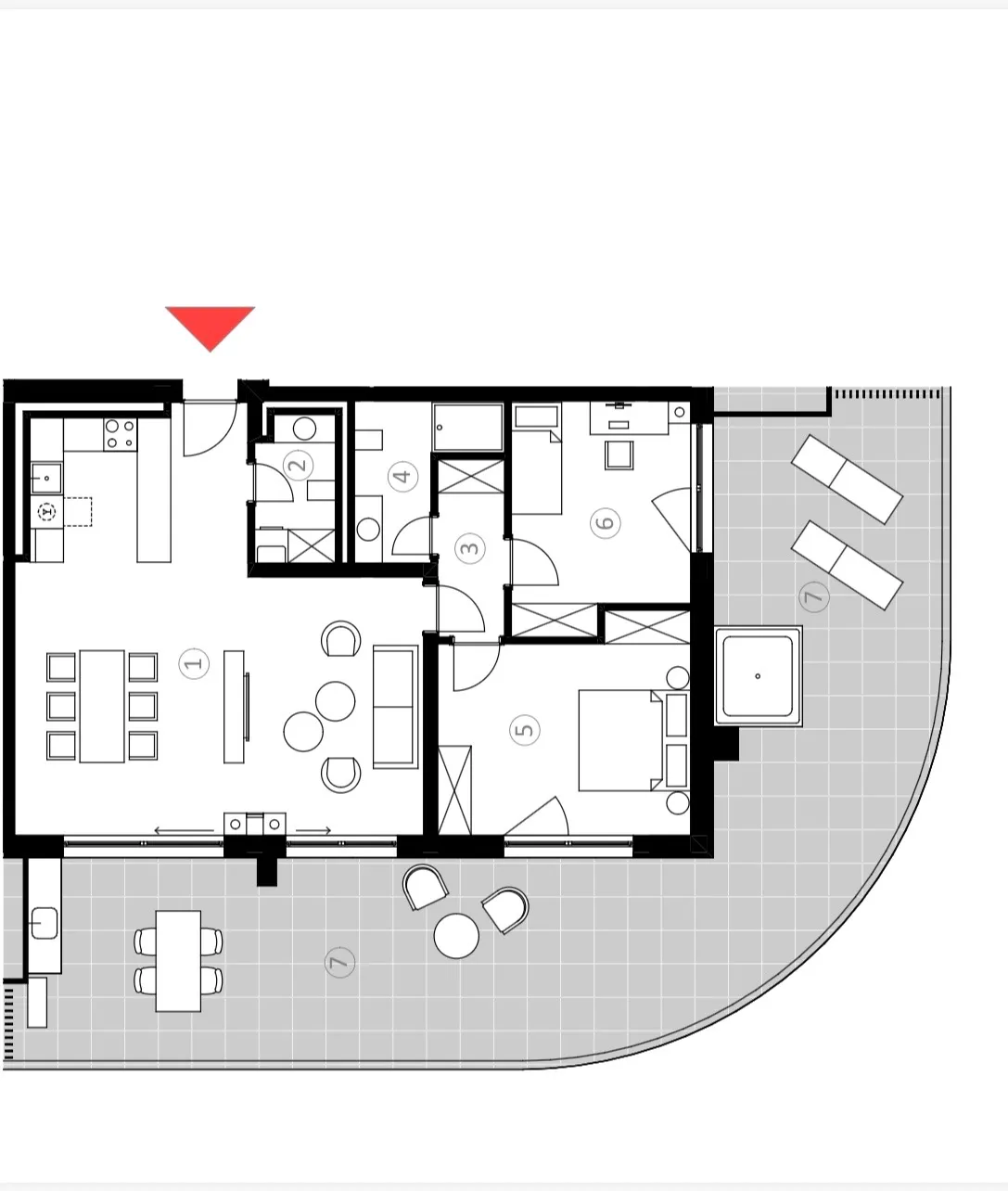 istra, umag, luksuzan penthouse s velikom privatnom terasom, s402 - slika 23