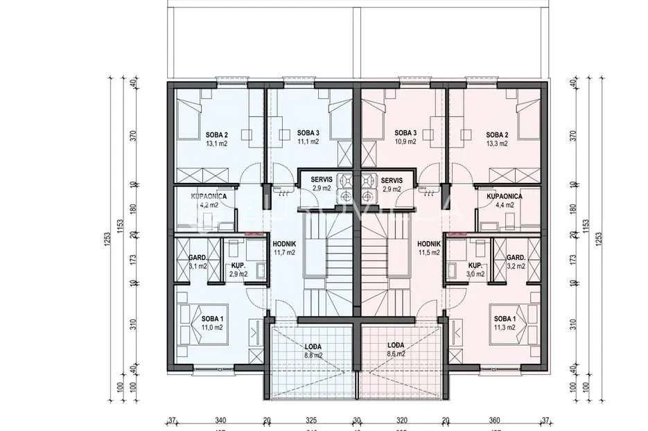 slavonski brod, kolonija, četverosoban dvoetažni stan s vrtom, 163,32 m² - slika 4