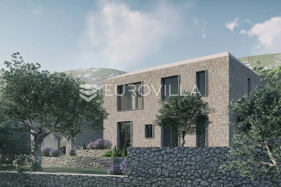 Otok Hvar, Jelsa, atraktivno građevinsko zemljište 1110,50 m² s idejnim projektom - Vrisnik