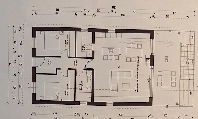 aljmaš, zemljište s pogledom na dunav s projektom za kuću, 928 m² ili 1780 m² - slika 9