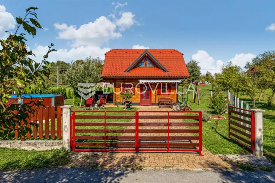 otočac, ličko lešće, drvena kuća za odmor s bazenom, parcela 1623 m² - slika 5