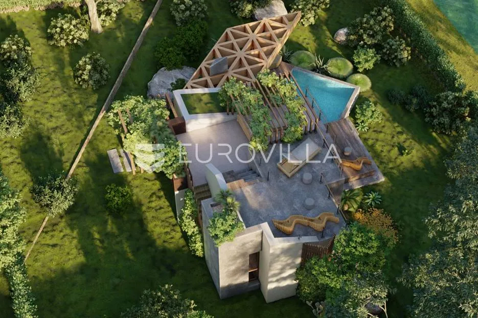 vis, rukavac, građevinsko zemljište s dozvolom za gradnju moderne vile - slika 10