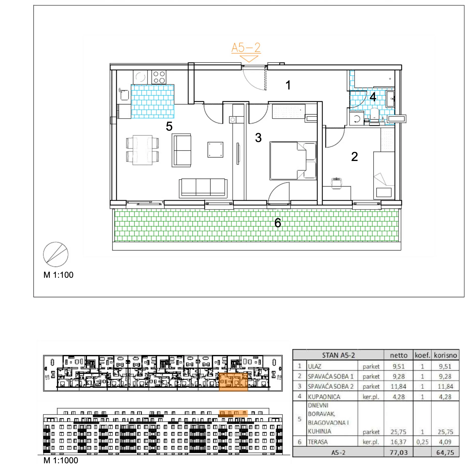 velika gorica, moderan trosoban stan u novogradnji, 65 m² - slika 6