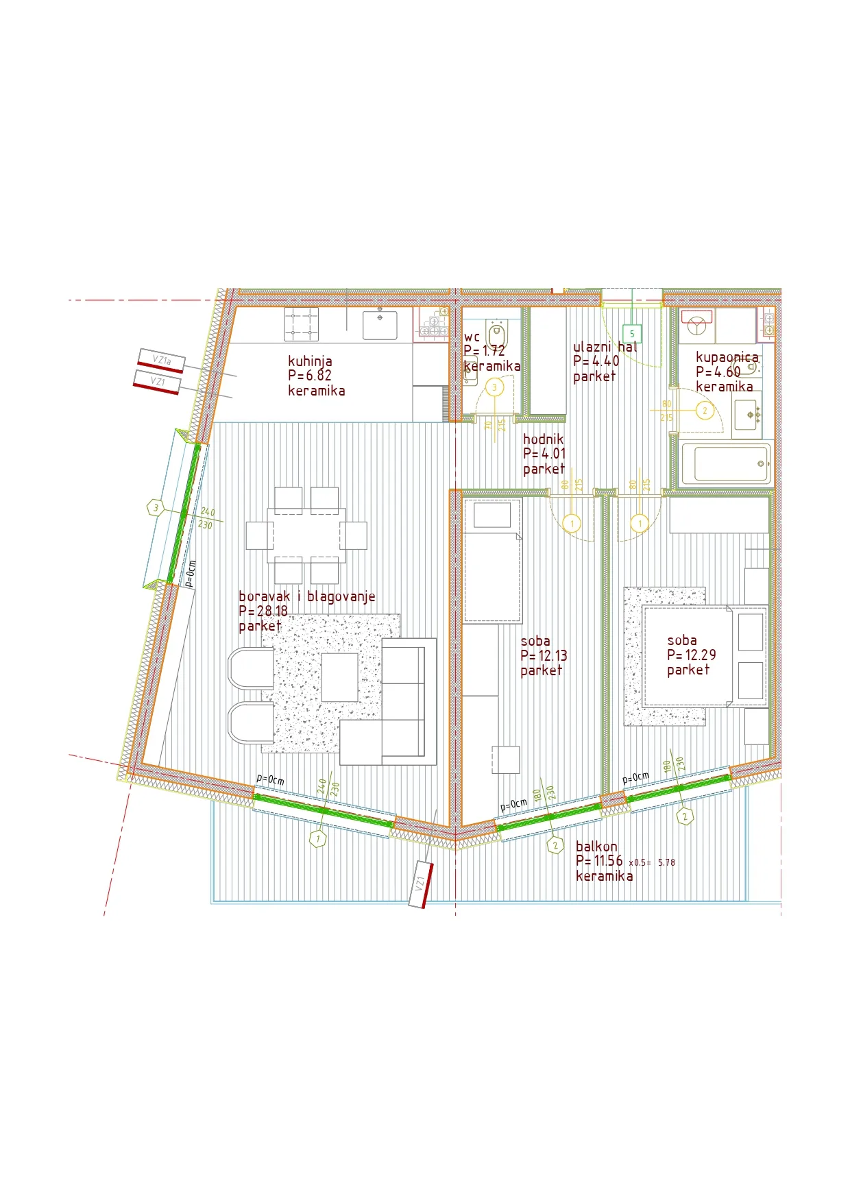 istra, poreč, dvosoban stan na 2. katu moderne novogradnje 88 m² - slika 16