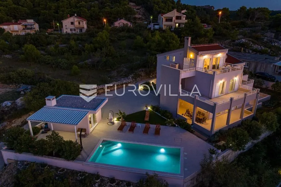 zadar, novigrad moderna vila s panoramskim pogledom na velebit i novigradsko more - slika 31