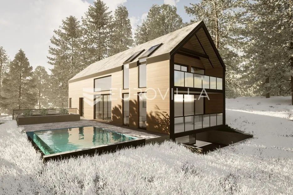 ravna gora, hlevci, građevinsko zemljište 2363 m² s idejnim rješenjem - slika 4
