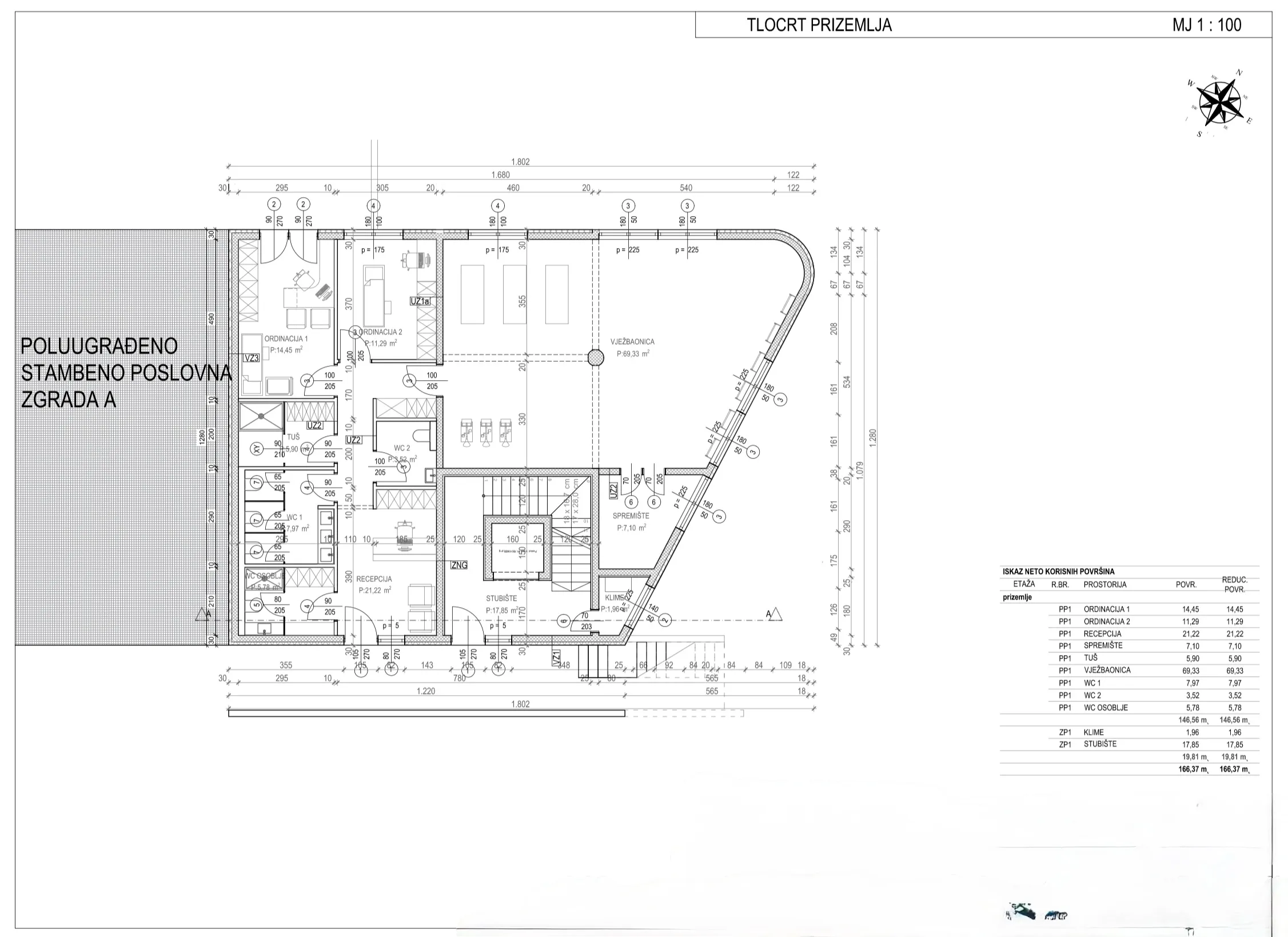 istra, tar, novogradnja, poslovni prostor 146,56 m², u roh bau fazi - slika 22