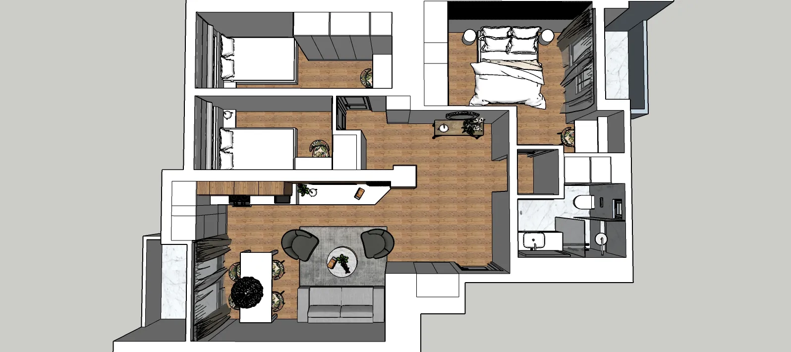 zagreb, trnje, četverosoban stan 75 m² - slika 9