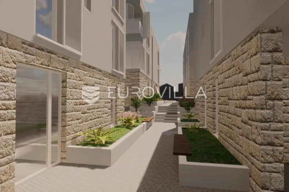 zadar, vir, dvoetažni apartman c2 površine 81,07 m² s pripadajućom krovnom terasom površine 30 m² - slika 2