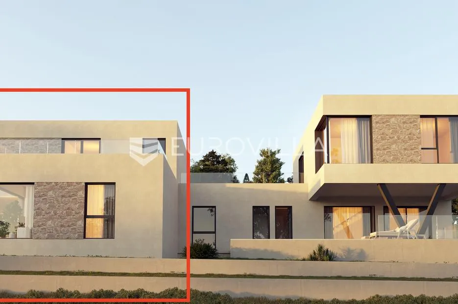 vodice, luksuzna dvojna kuća s bazenom i panoramskim pogledom na more - slika 3