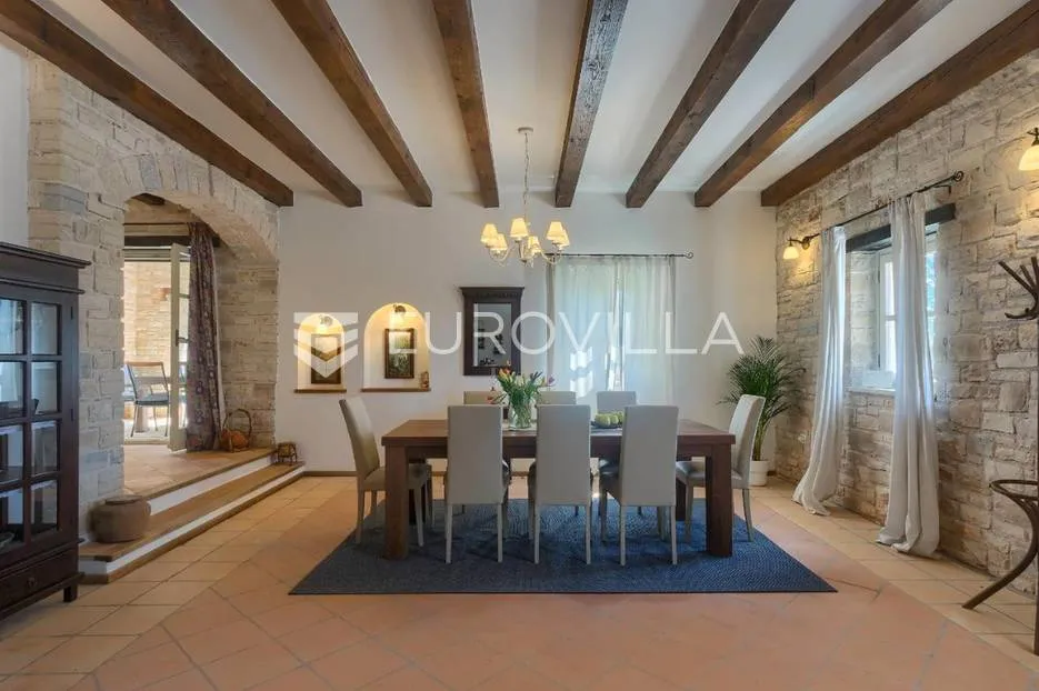 istra, tinjan, elegantna kamena vila s bazenom, iznimne kvalitete gradnje - slika 26