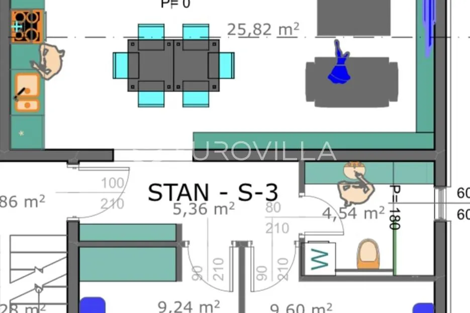 pag, šimuni, dvosoban stan drugi red do mora - slika 6