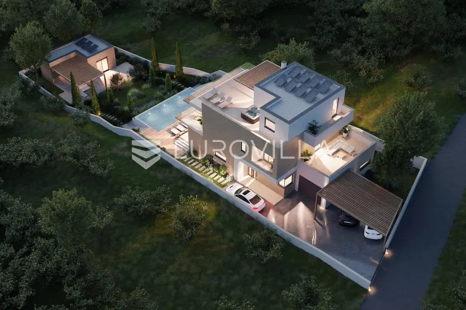 rogoznica, dvornica, luksuzna vila u izgradnji površine 450 m2 - slika 8