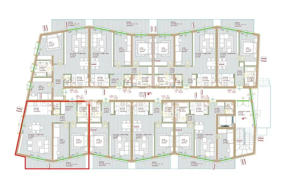 istra, poreč, dvosoban stan u prizemlju moderne novogradnje 84 m² - slika 17