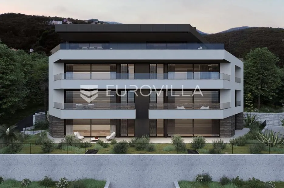 opatija, centar, trosoban stan, novogradnja s pogledom na more nkp 106 m2 - slika 2