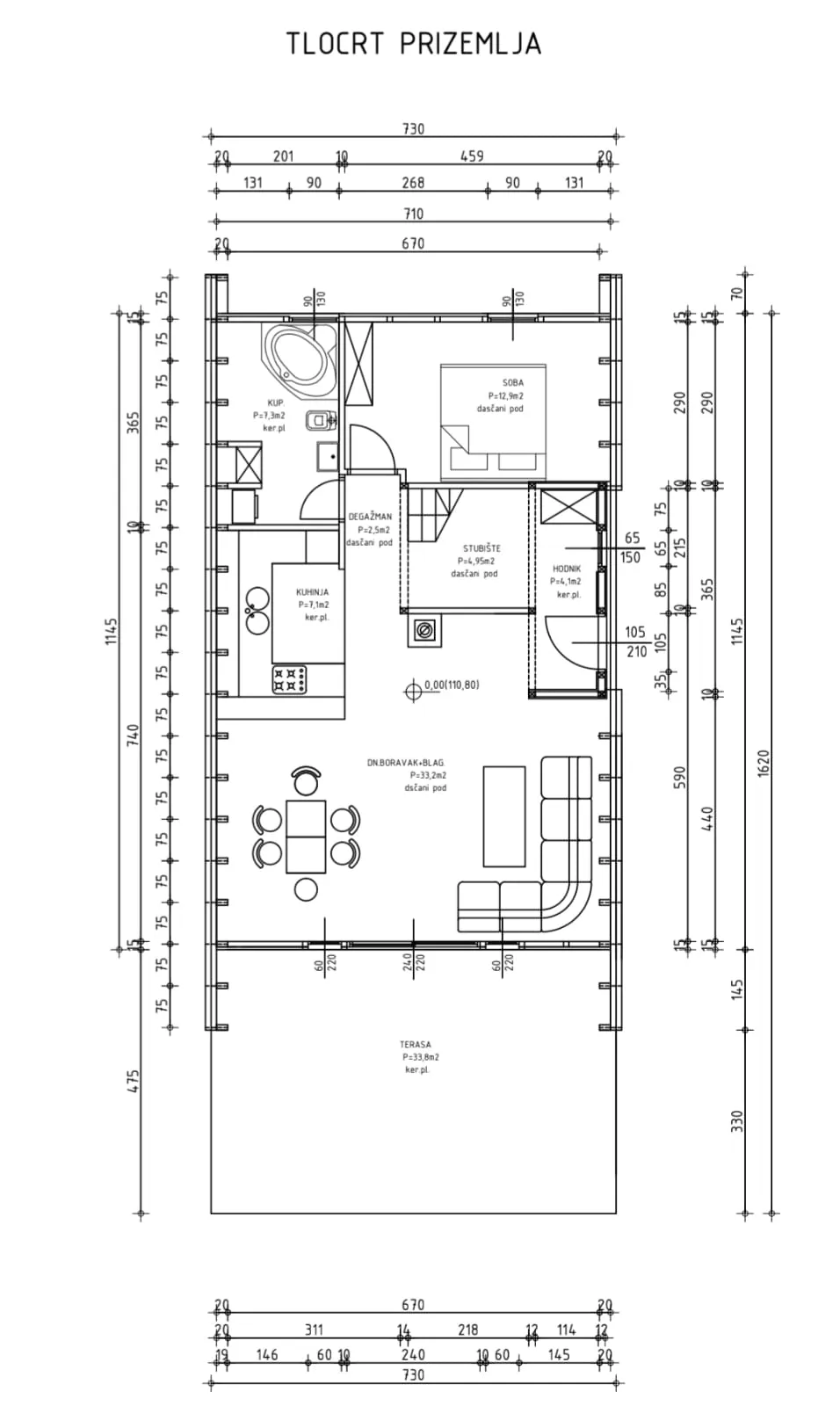 karlovac, brođani, kuća 124 m², novogradnja na rijeci kupi - slika 9