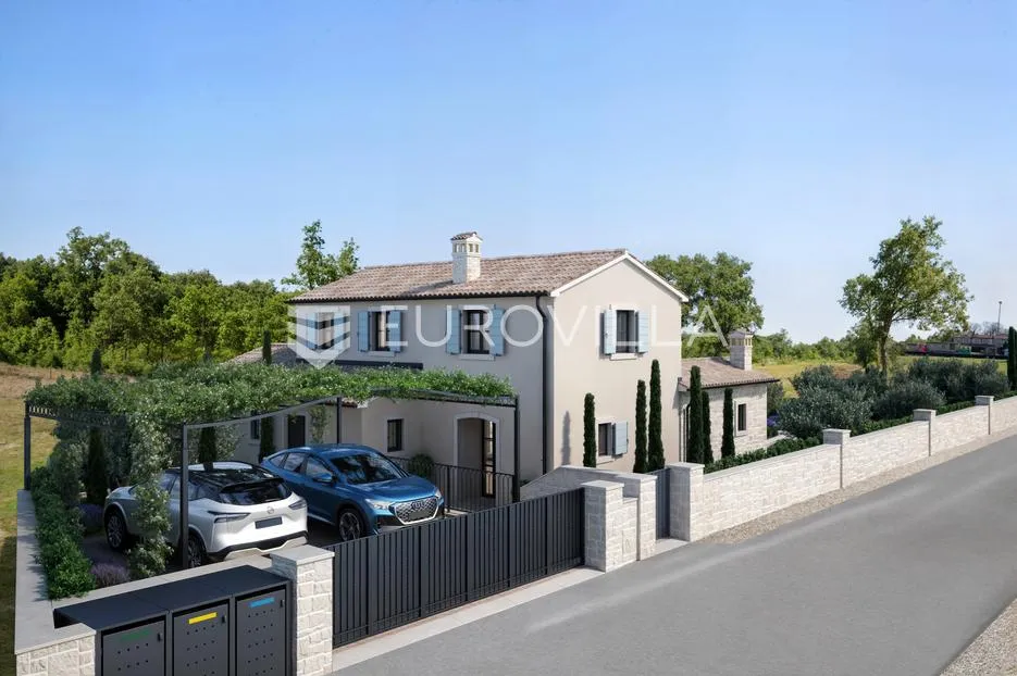 istra, mofardini, građevinsko zemljište, 964 m², s otvorenim pogledom i građevinskom dozvolom - slika 2