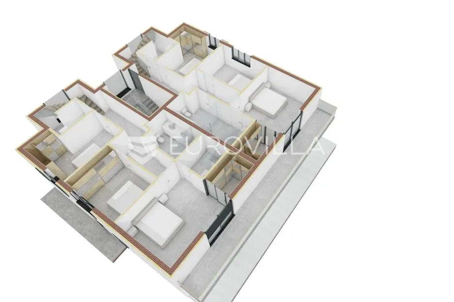 šibenik, crnica, novogradnja, trosoban, dvoetažan stan, 166,34 m² - slika 15