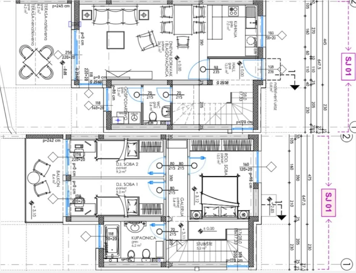 prelog, kuća u nizu površine 107,75 m² - slika 3