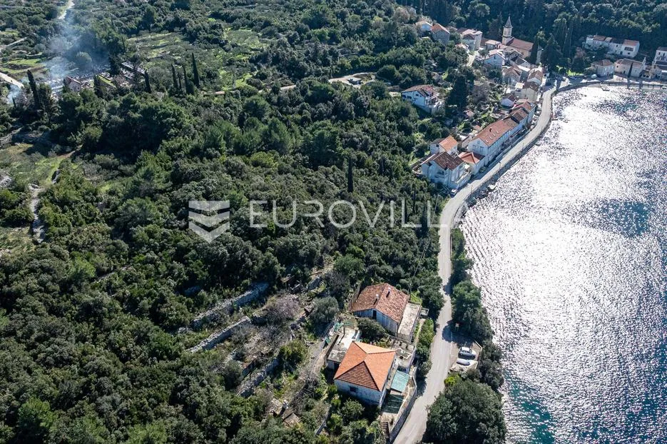 otok korčula, račišće, građevinsko zemljište, prvi red do mora - slika 3