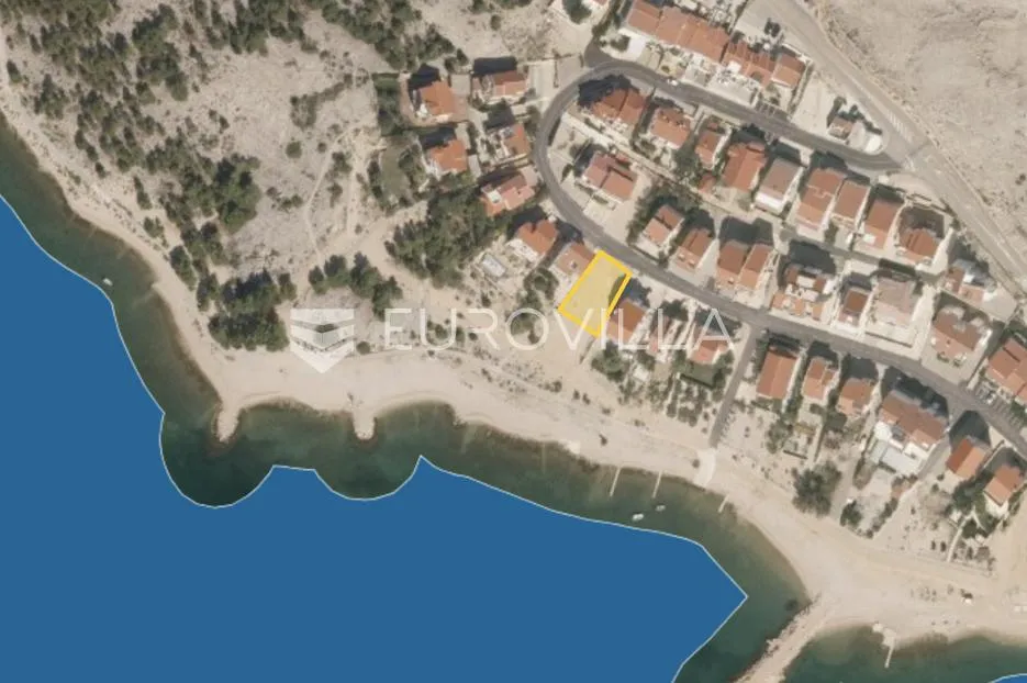 Novalja, Vidalići građevinsko zemljište prvi red do mora, 488 m² - Vidalići, Novalja