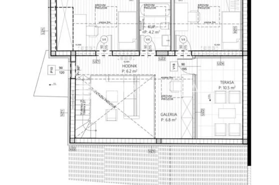 rijeka, trsat, vrhunska novogradnja, moderan dvoetažni stan, 126,3 m² 28 m² terasa i balkon - slika 8