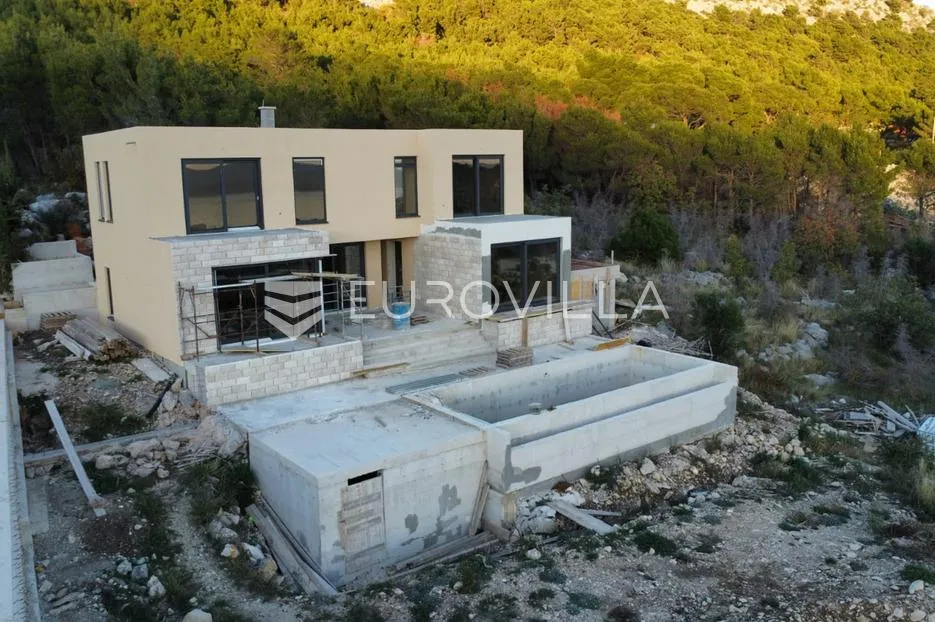 omiš, gata, vila s bazenom i prekrasnim pogledom na more - slika 17