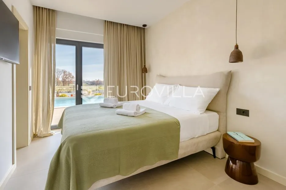 istra, kaštelir, labinci, moderna vila u istarskom stilu s panoramskim pogledom na more - slika 11