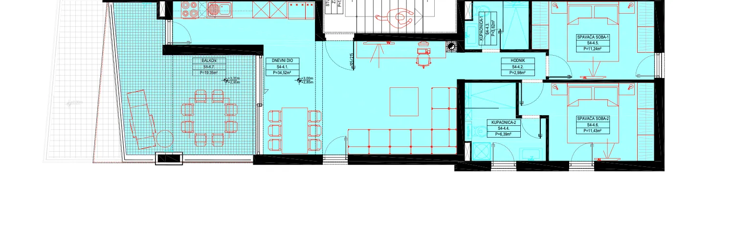 pag, šimuni dvosoban stan na prvom katu 85,52 m² - slika 6