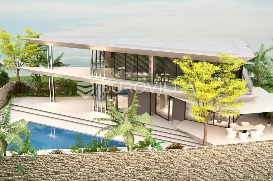 murter, građevinsko zemljište 618 m², drugi red do mora, s projektom za kuću - slika 3