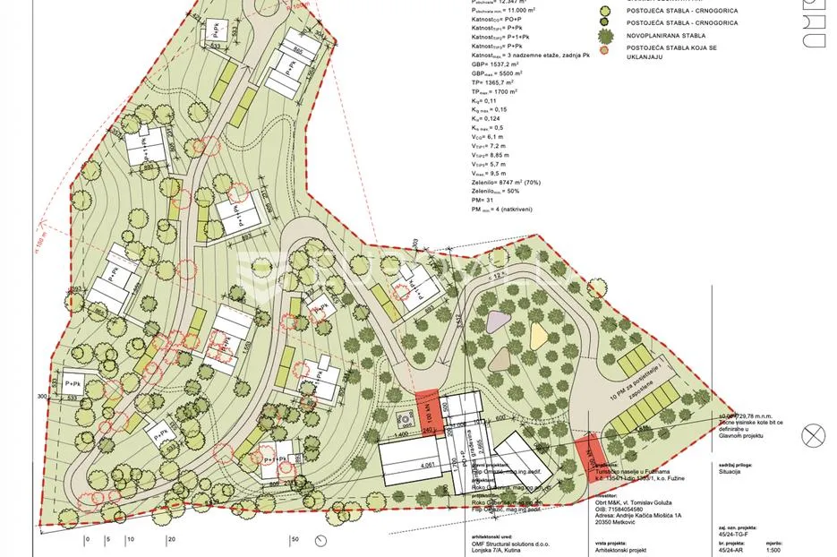 fužine, ekskluzivno zemljište 15.025 m² uz jezero bajer s lokacijskom dozvolom za turističko naselje - slika 2
