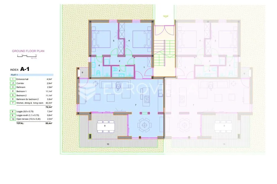 orebić, novogradnja stan 89 m² - slika 7
